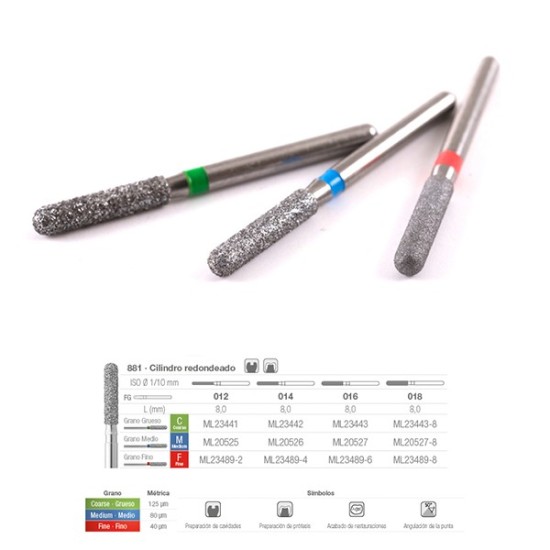 881C-012 FRESA FG DIAMANTE FIG 141 GRUESO 5 U.