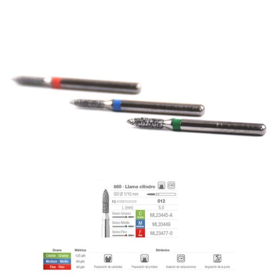 860C-012 FRESA FG DIAMANTE FIG 164 GRUESO 5 U.