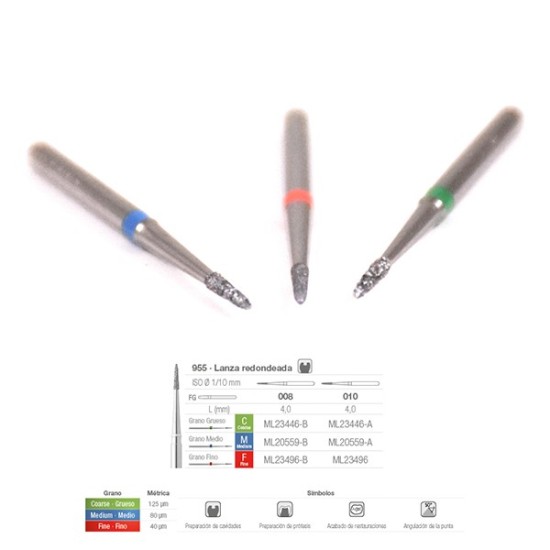 955C-008 FRESA FG DIAMANTE FIG 699 GRUESO 5 U.