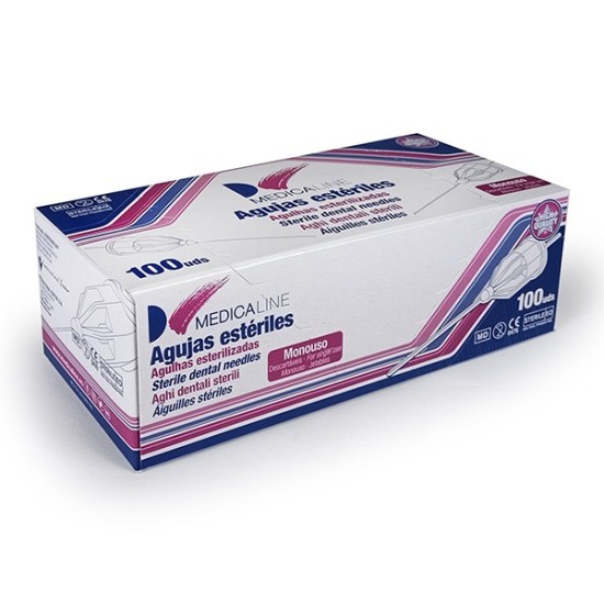 AGUJAS MEDICALINE 27G LARGA 0,4x38mm 100uds.