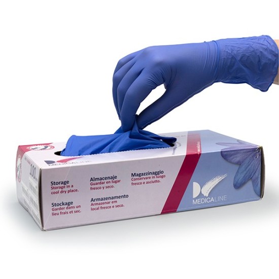 GUANTES NITRILO S/P VIOLETA X-PEQ. 100u