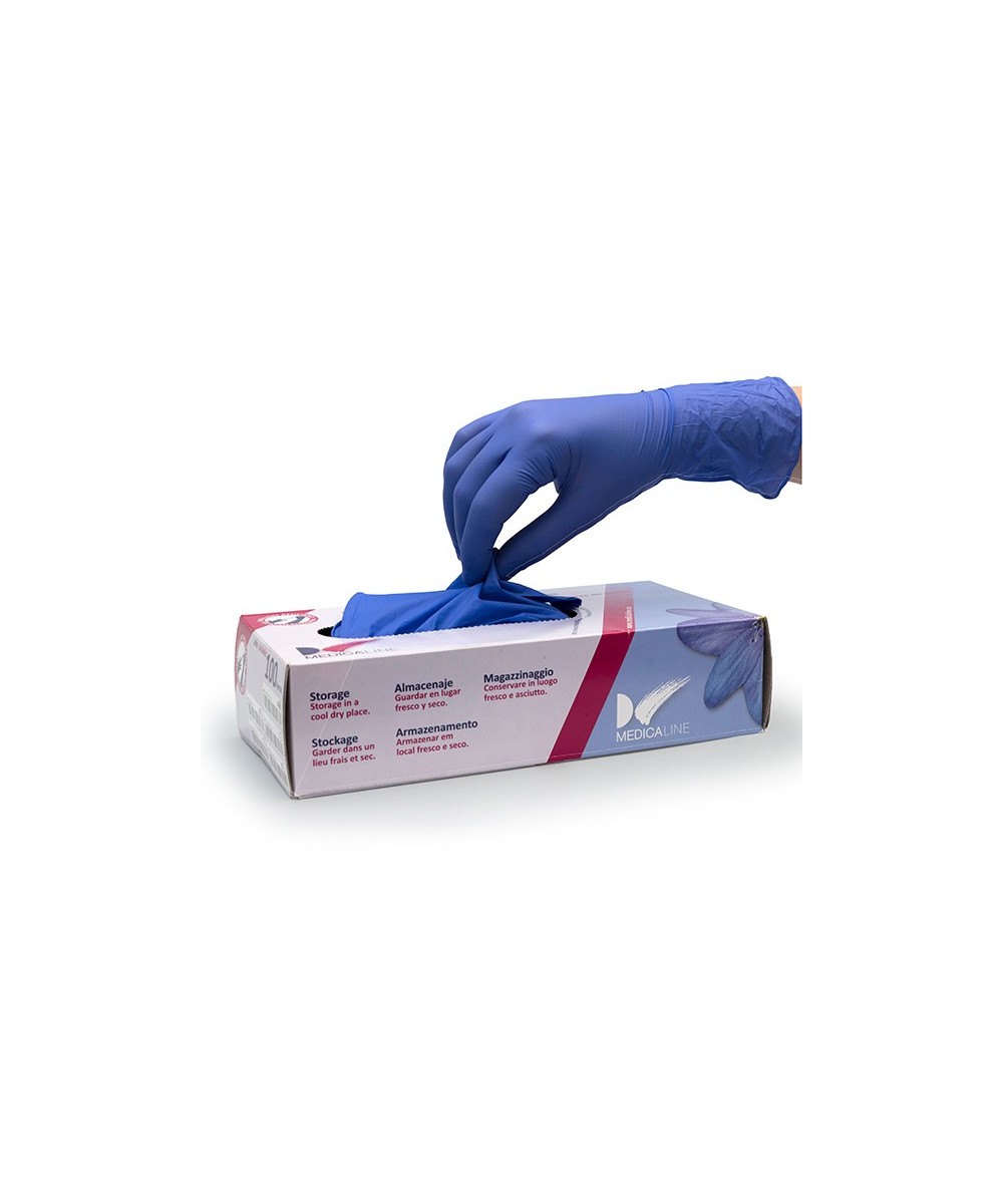 GUANTES NITRILO S/P VIOLETA X-PEQ. 100u