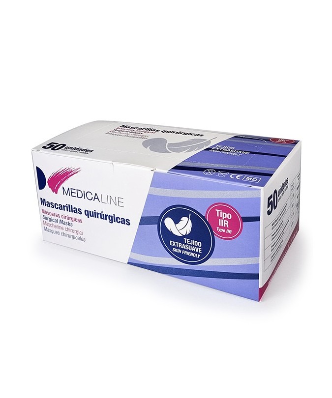 MASCARILLAS RECTANGULAR AZUL 50u.