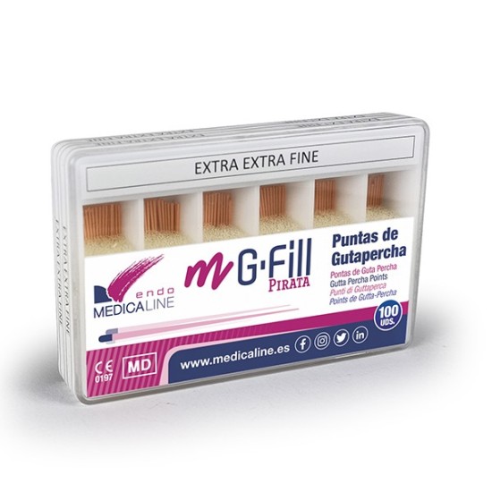 m-g-Fill GUTAPERCHA PIRATA ROSA SURTIDO 100u