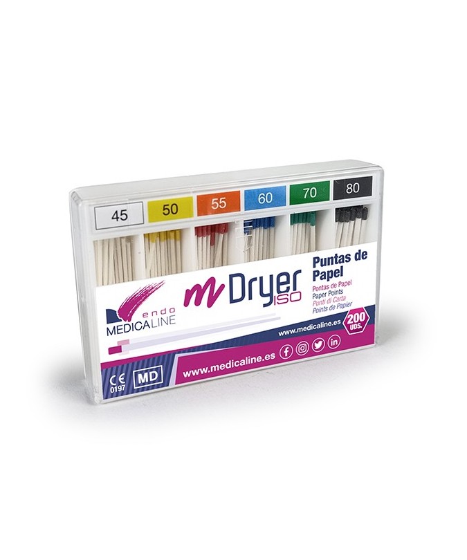m-Dryer PUNTAS PAPEL PTA.COLOR N.40 200u.