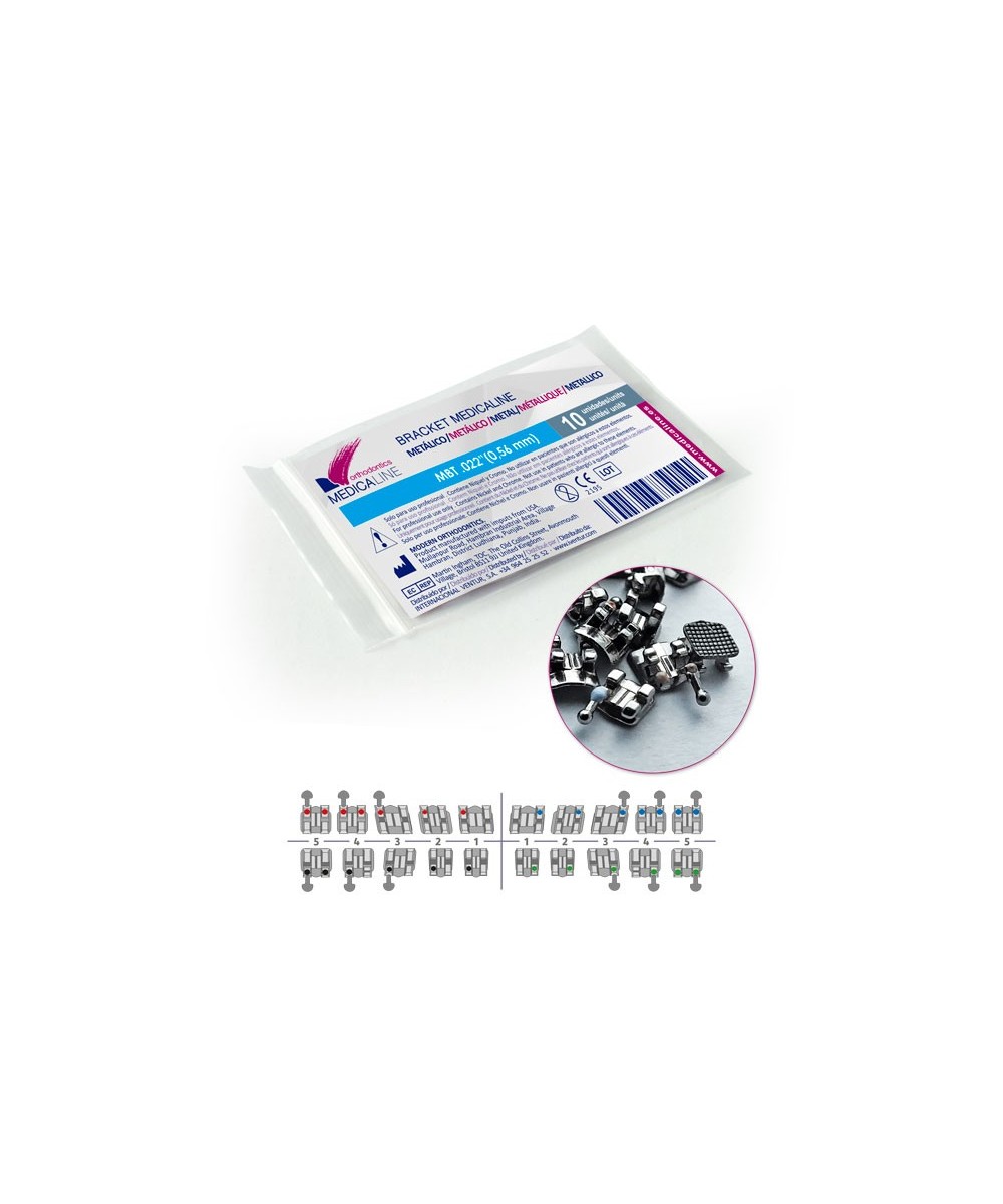 Bracket ML metal MBT .022 L4R Hook rep