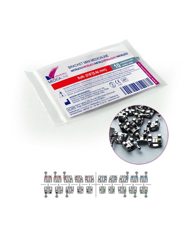 Bracket ML metal Mini MBT .022 L5R Hook rep