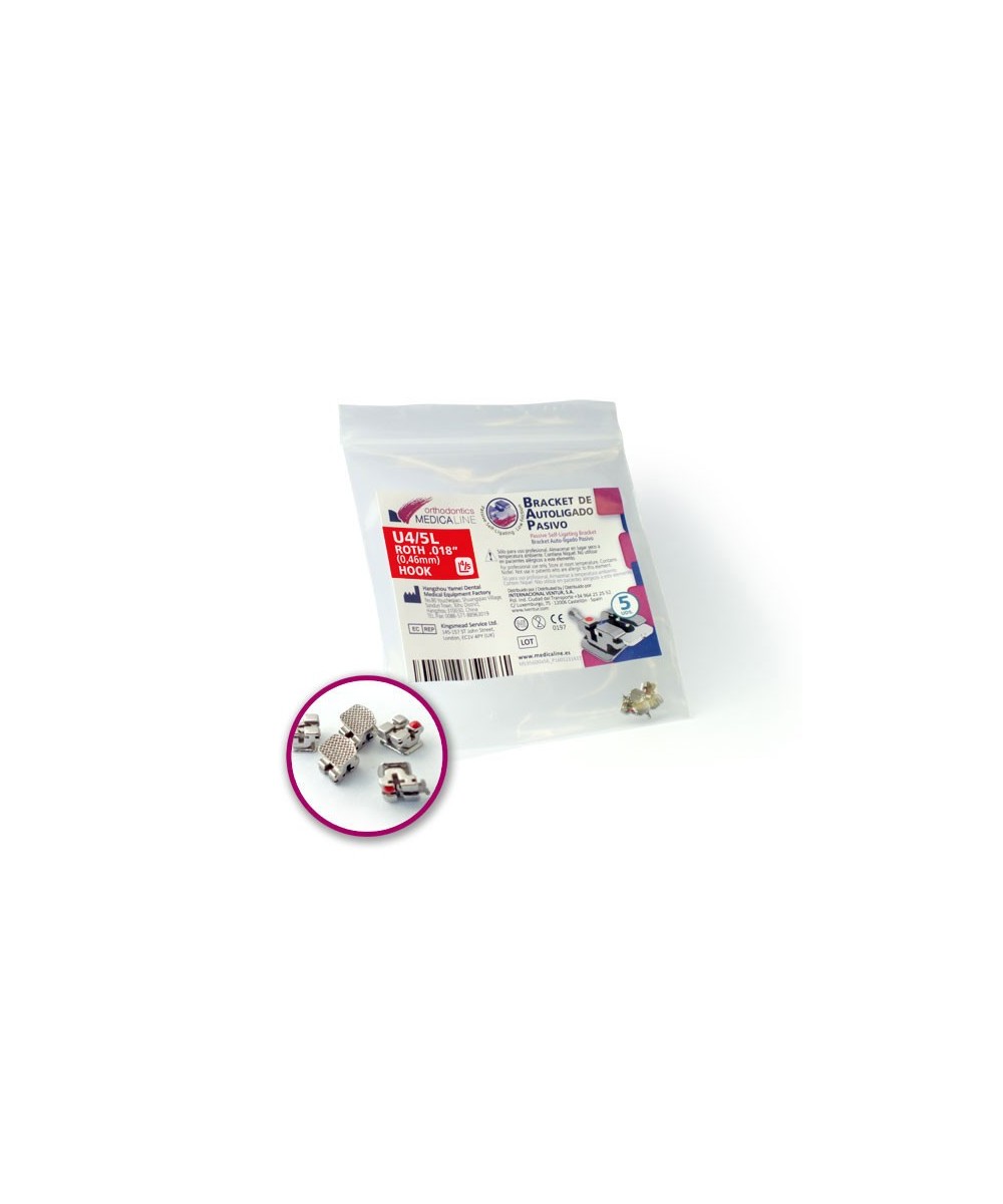 BRACKET ML AUTOLIGADO PASIVO ROTH.018" L3R 5u.
