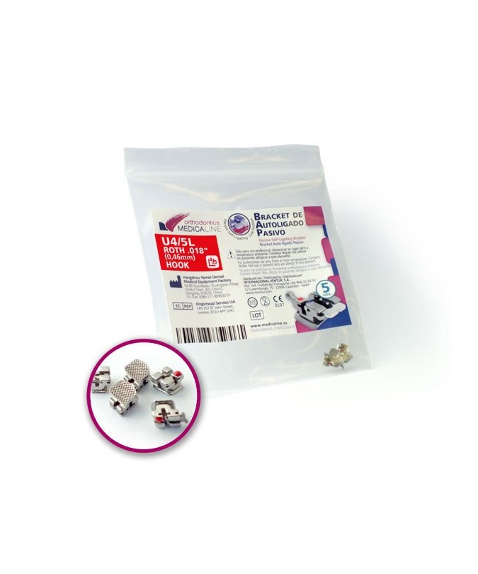 BRACKET ML AUTOLIGADO PASIVO ROTH.018" L3R 5u.