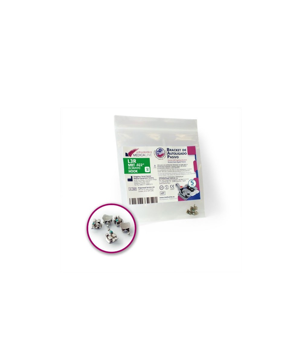 BRACKET ML AUTOLIGADO PASIVO MBT.022" L1/2L 5u.