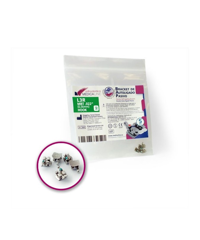 BRACKET ML AUTOLIGADO PASIVO MBT.022" L1/2L 5u.