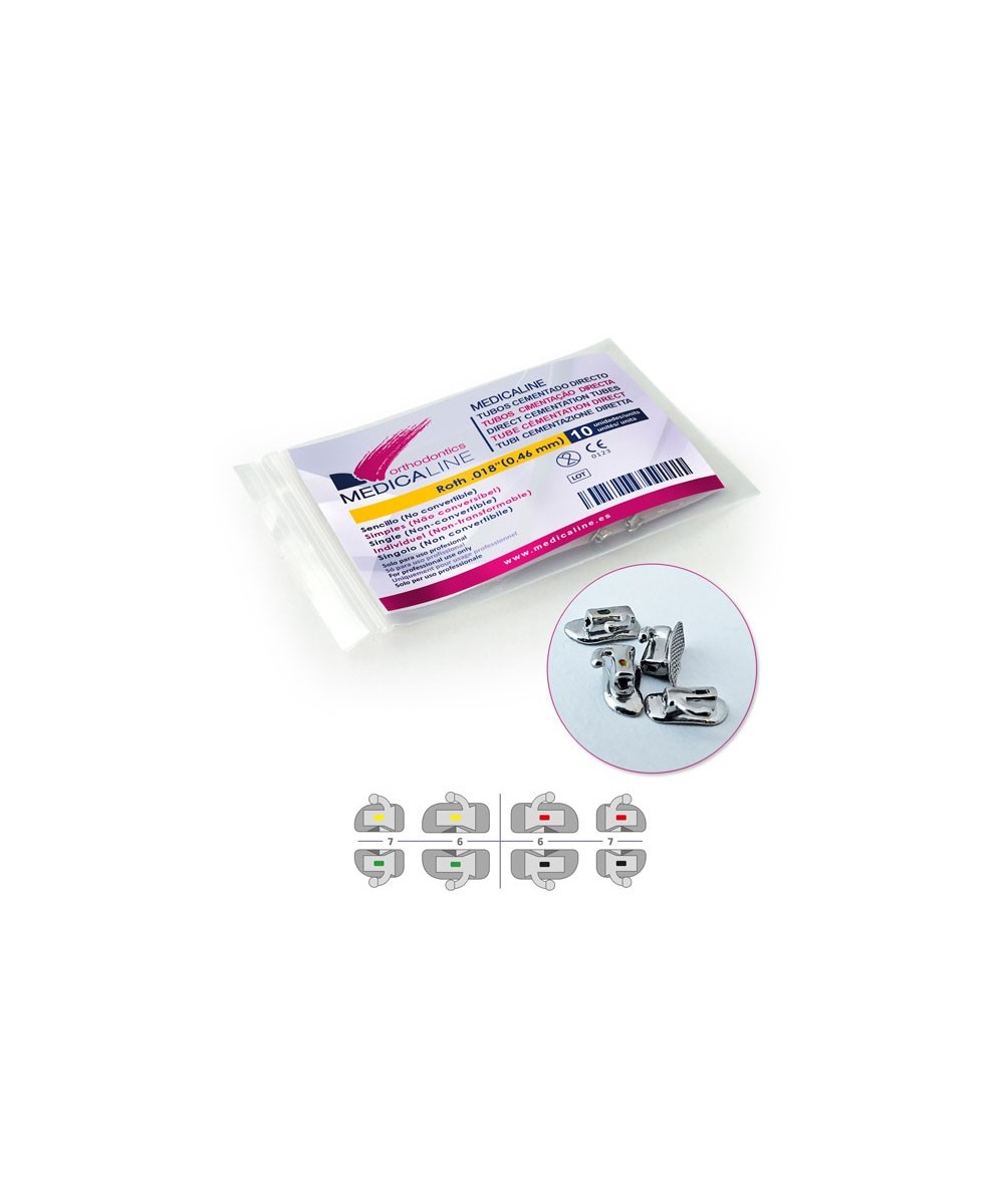 Tubos ML cementado directo Roth .018 UL7 10u.