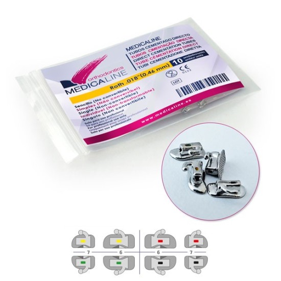 Tubos ML cementado directo Roth .018 LL6 10u.