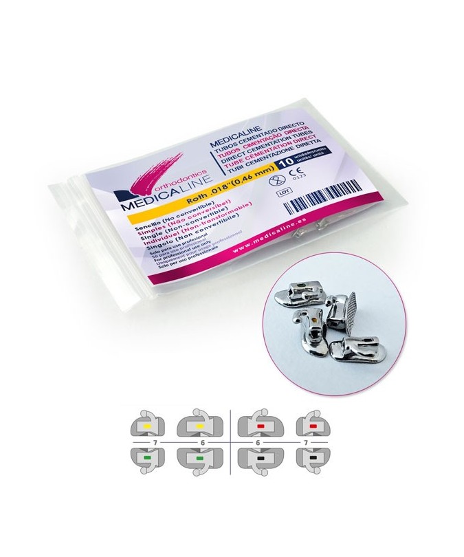 Tubos ML cementado directo MBT .022 UL6 10u.