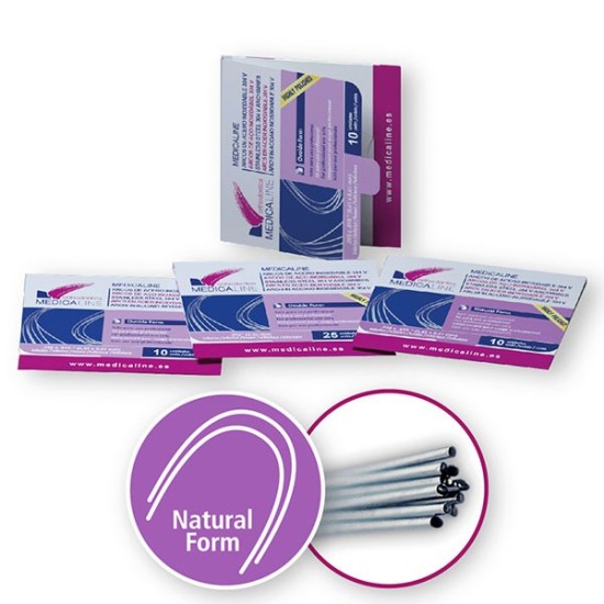 Arco ML acero redo inf .012 Natural form 25u.