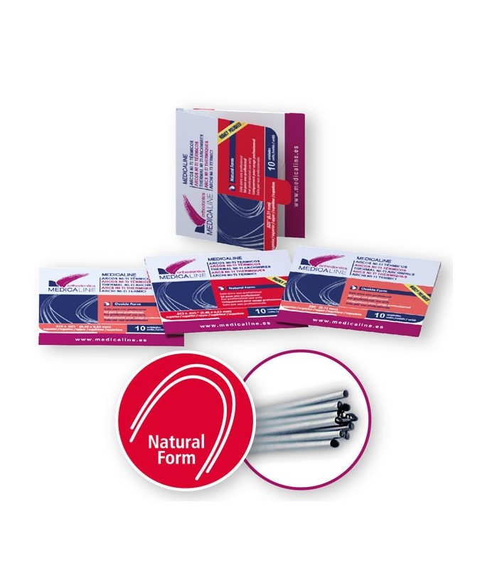 Arco ML NiTi térmico redo inf .016 Natur. form 10u