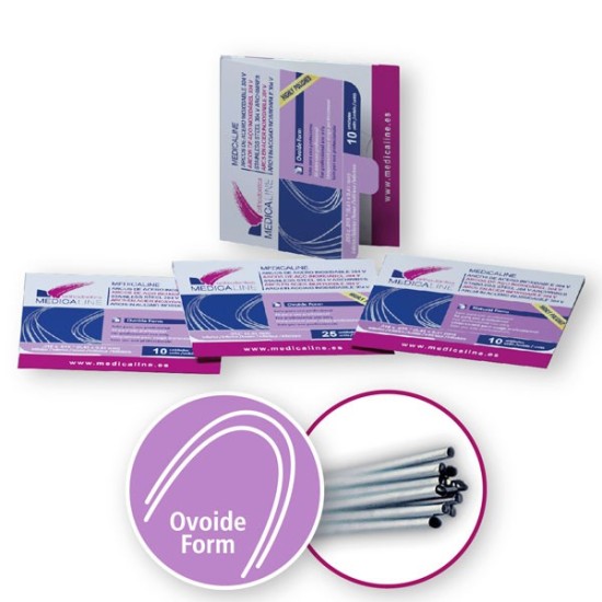 Arco ML acero redo inf .020 Ovoide 25u.