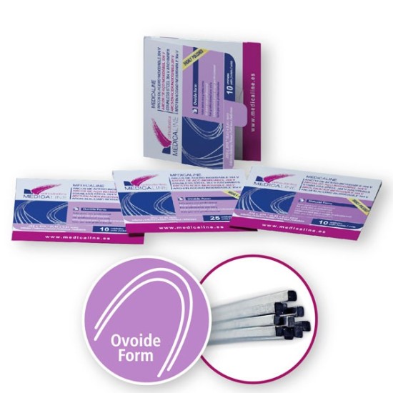 Arco ML acero rect inf 16x16 Ovoide 10u.