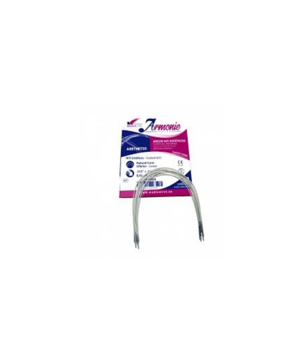 ARCO ML NITI ESTET. RECT.SUP .018x.025 OVOIDE 10u