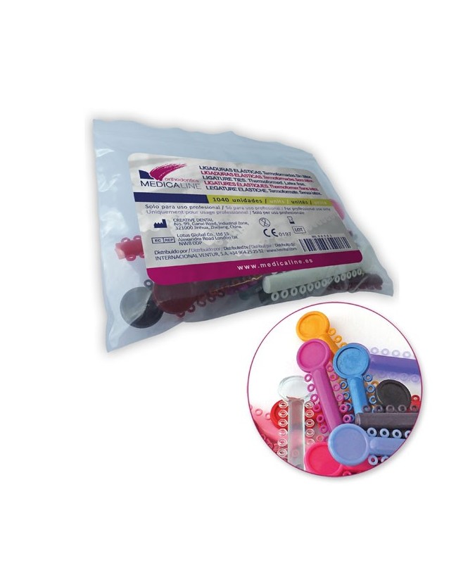 LIGADURAS ELASTICAS SIN LATEX KIT CLEAR 1008u.