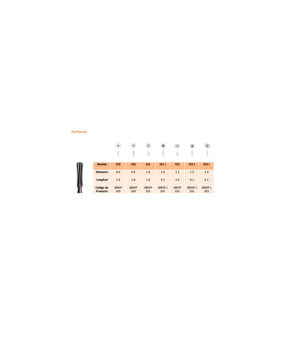 332L FG CARB.TUNGS.FIG.7 5uds.