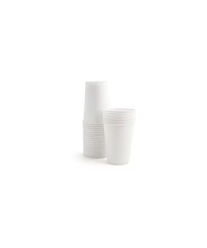 VASOS PLASTICO 150ml. BLANCOS 1000u.