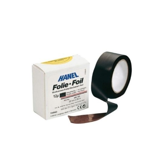 HANEL HOJA PLAST. NEGRO 1 LADO 12mc. 22mm. 25m.