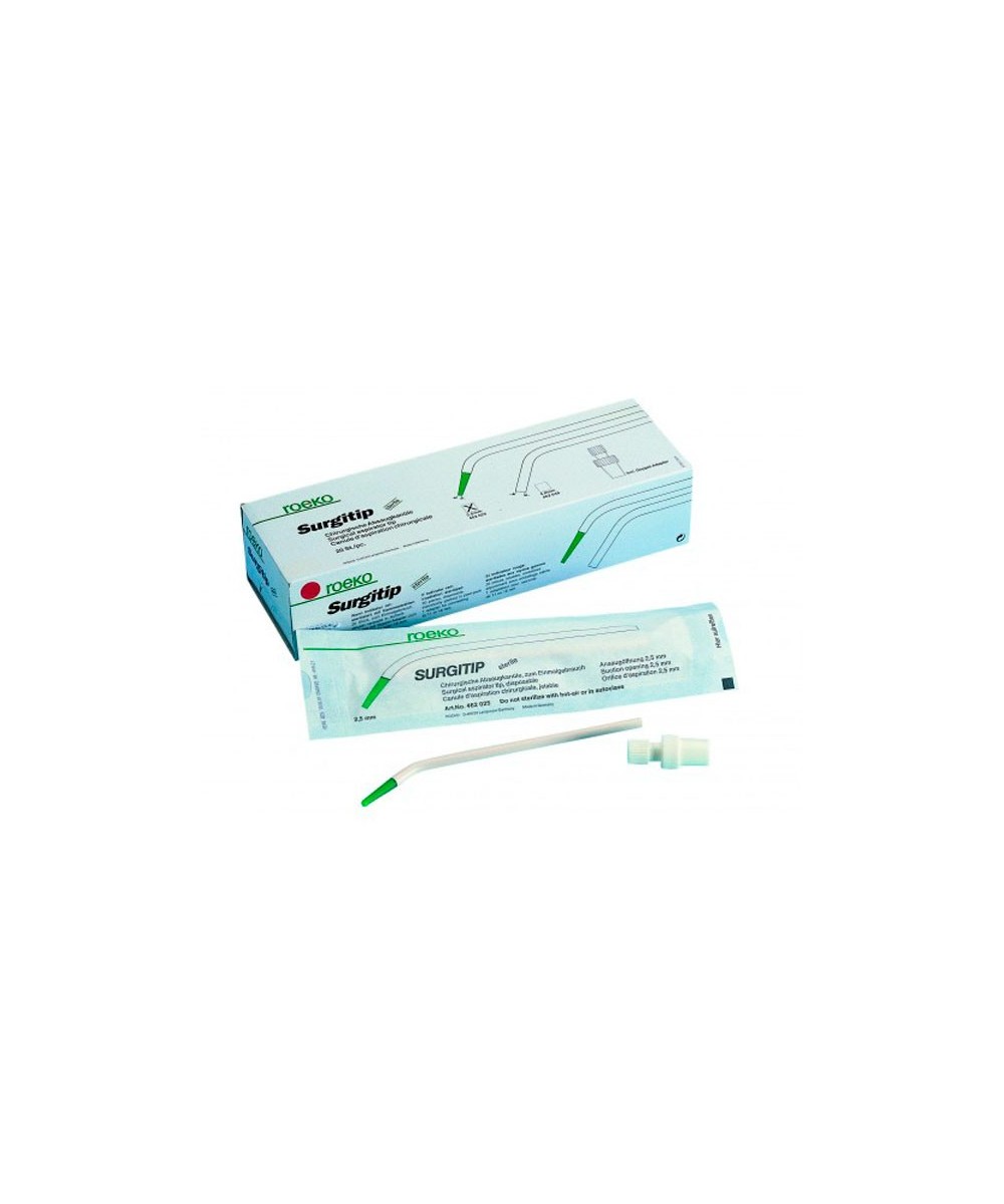 SURGITIP MICRO CANULA ASP. QUIRUR. 20u.+ADAP.
