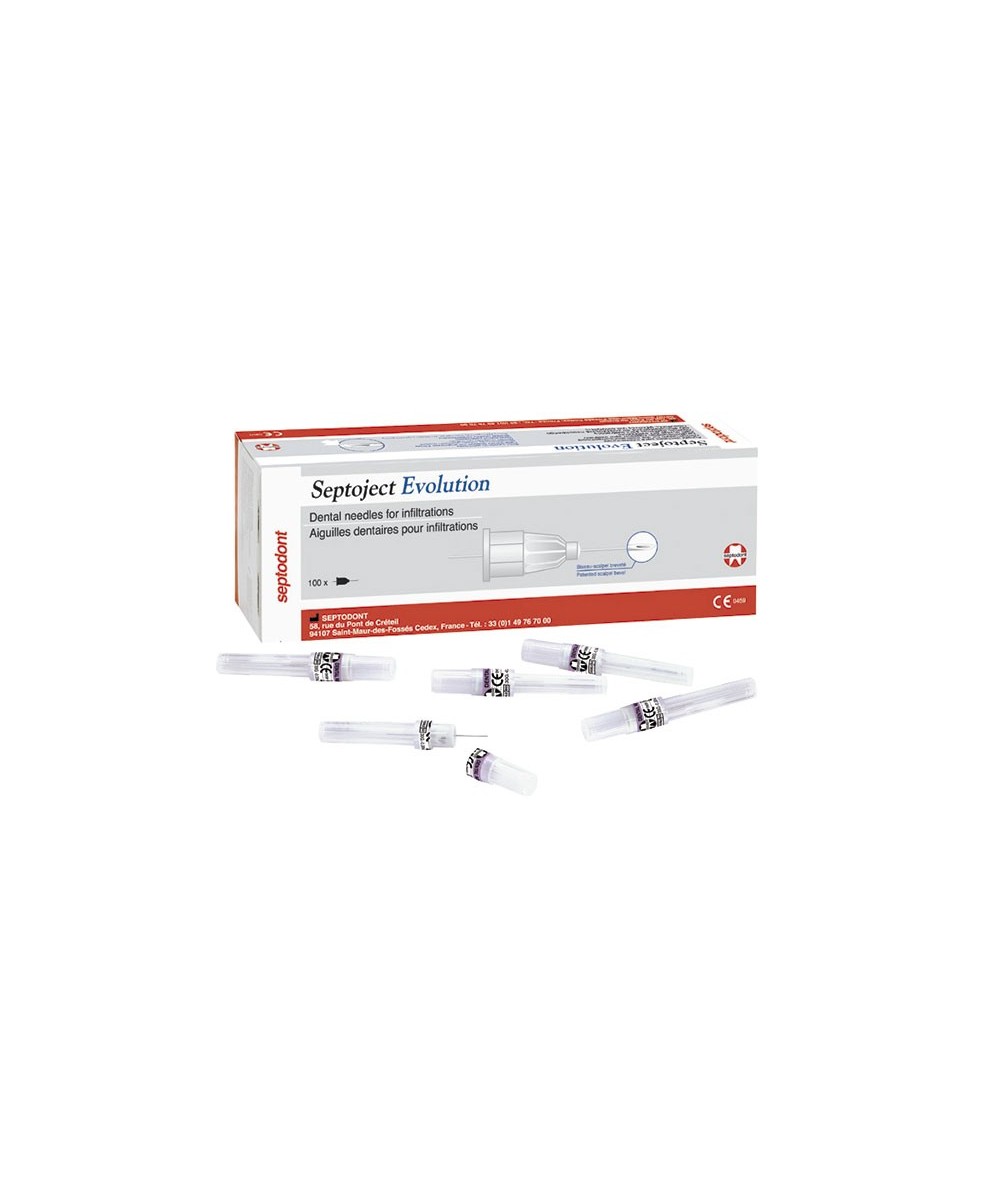 AGUJAS SEPTOJECT EVOLUTION 30G 09 0,3x09mm 100u.