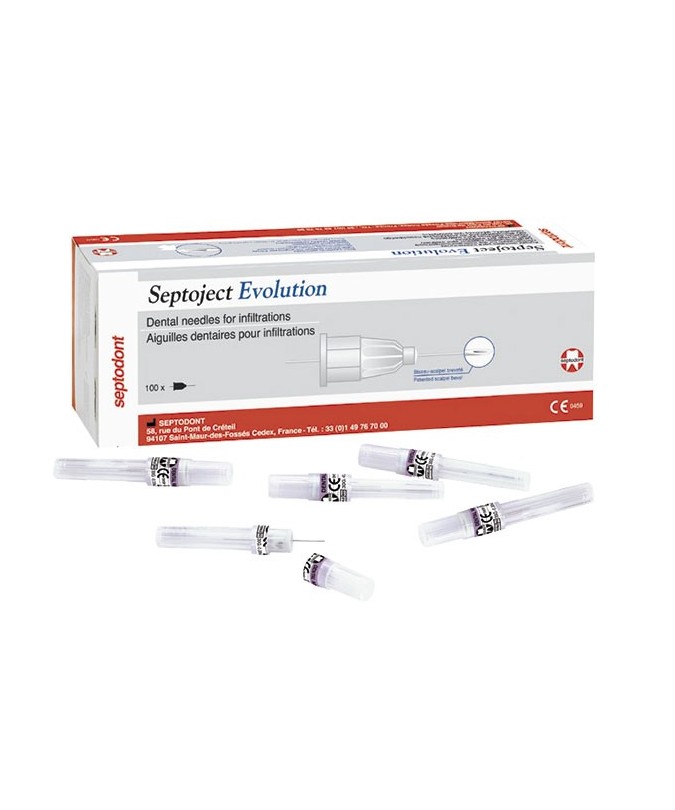 AGUJAS SEPTOJECT EVOLUTION 30G 09 0,3x09mm 100u.