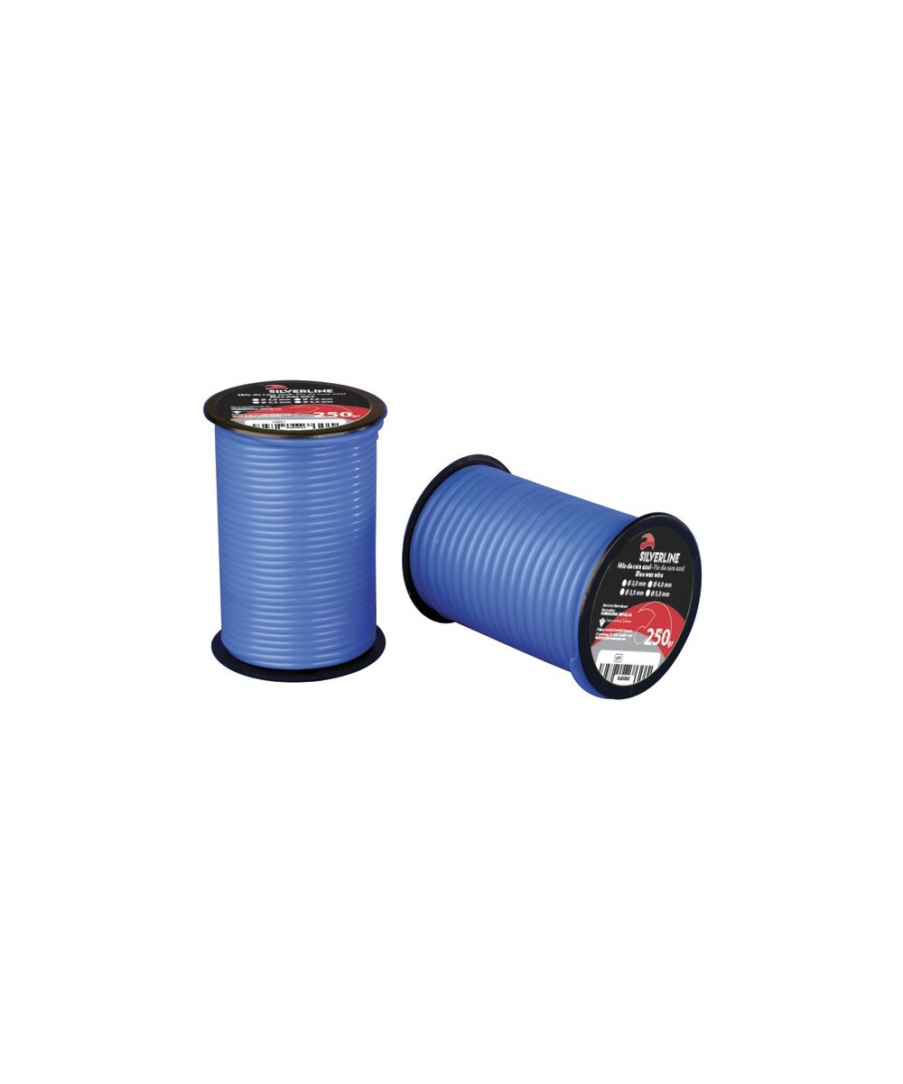 HILO CERA ROLLO AZUL Ø3mm. 250gr.