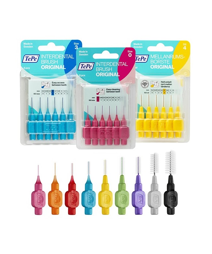 CEPILLO INTERDENTAL PURPURA 1.1mm. BOLSA 25u.