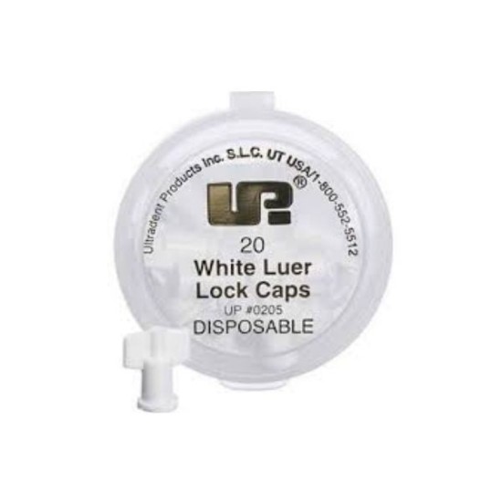 LUER LOCK CAPS WHITE 20u.