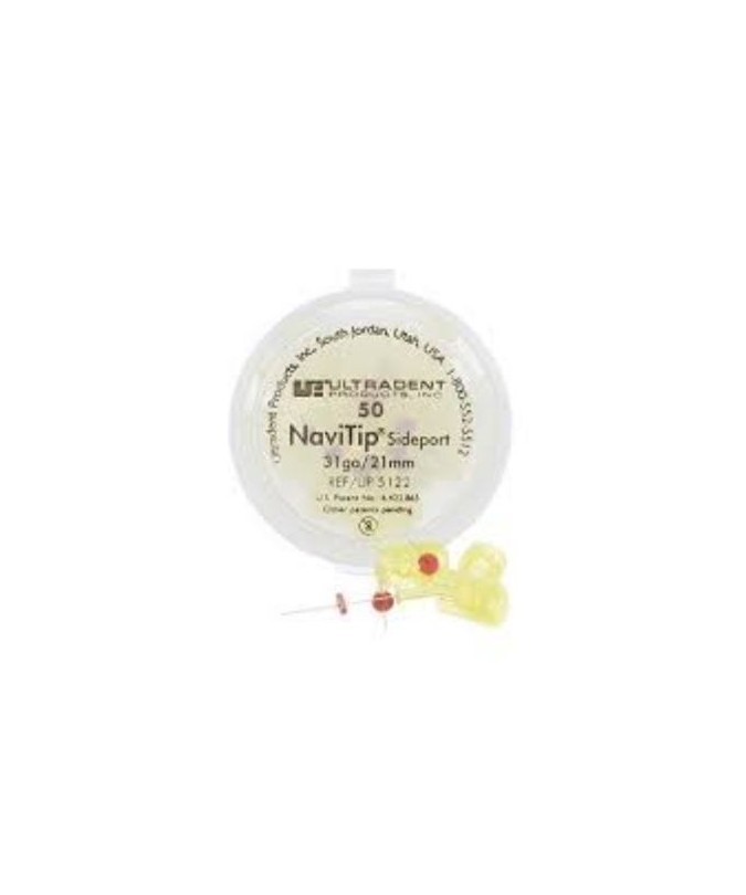 NAVITIP 31GA 21MM SIDEPORT 50PK YELLOW