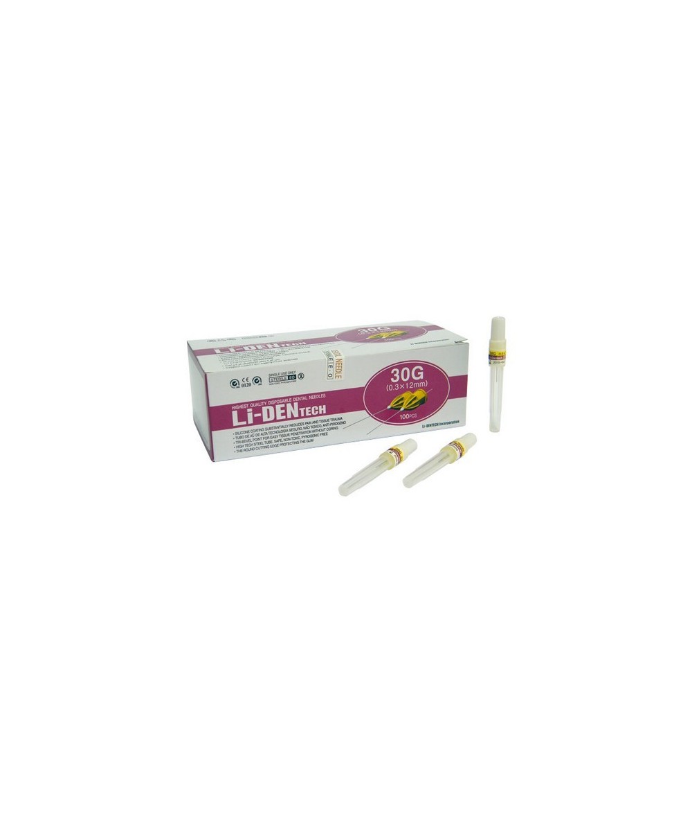 AGUJAS LI-DEN 30G X-CORTA 0,3x12mm 100uds.