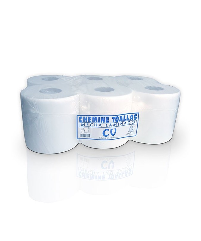BOBINA SECAMANOS CHEMINE 100% PAPEL 6u.