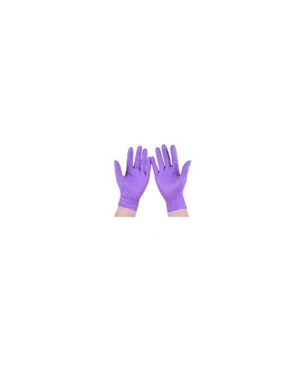 GUANTES NITRILO VIOLETA PEQUEÑOS 100u.