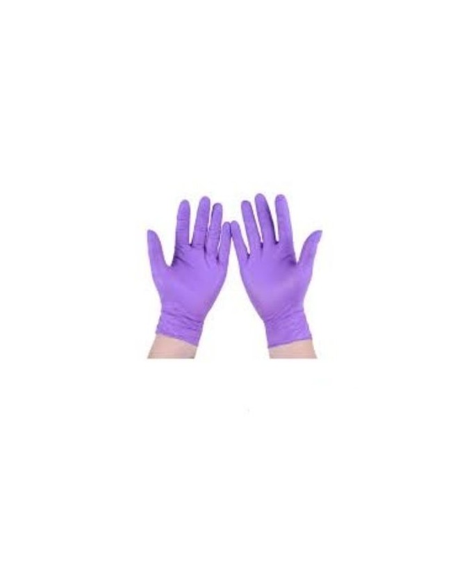 GUANTES NITRILO VIOLETA MEDIANOS 100u.