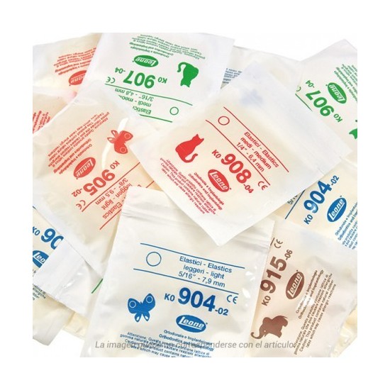 ELASTICOS INTRAORAL 4,5OZ. MEDIANOS 1/4 10x100u.