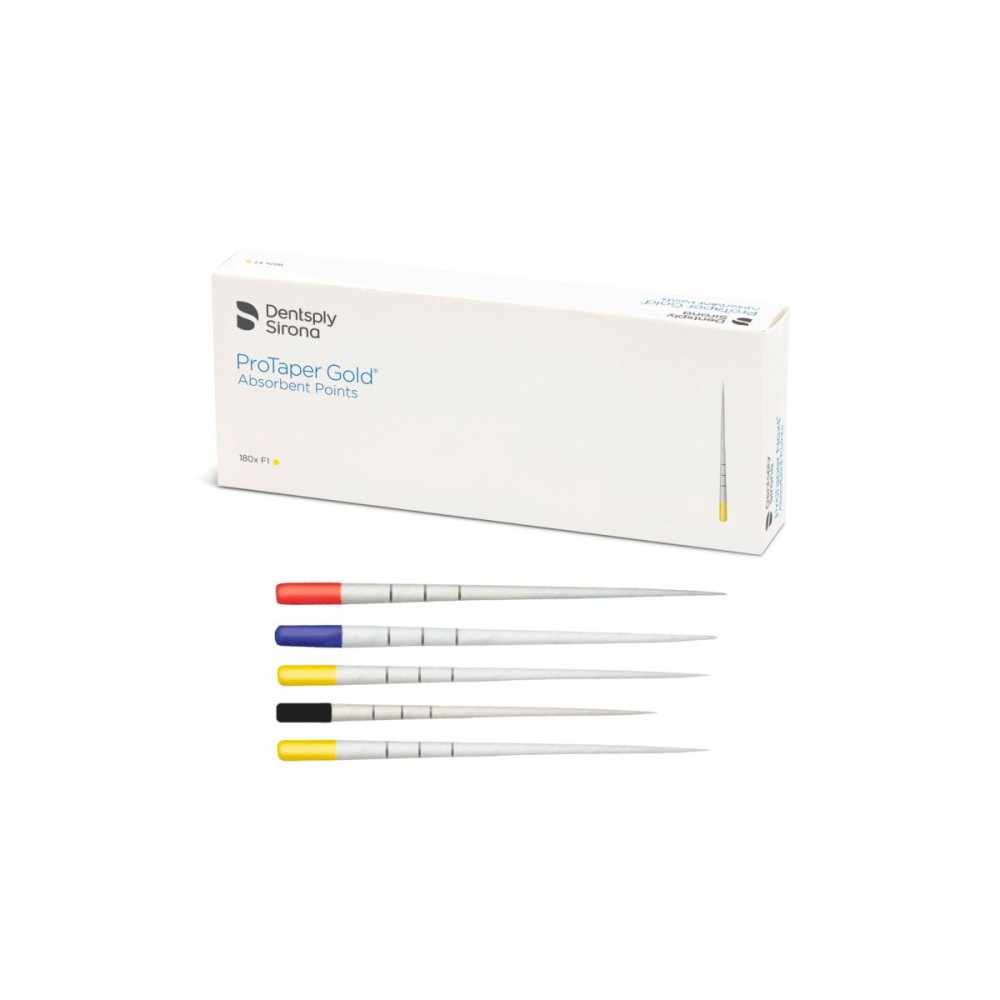 PUNTAS PAPEL PROTAPER GOLD F2 180u. A241W