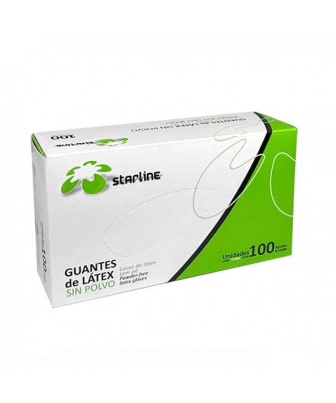 GUANTES LATEX SIN POLVO MEDIANOS 100u.