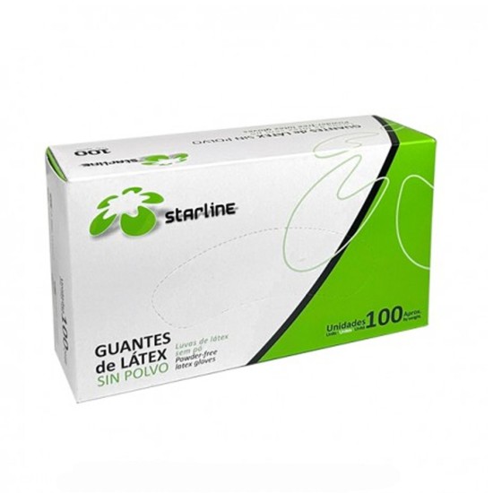 GUANTES LATEX SIN POLVO EXTRA-PEQUEÑOS 100u.