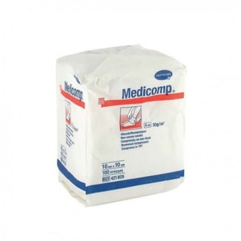 Gasas Medicomp 10 × 10 cm, 100 uds. | Hartmann