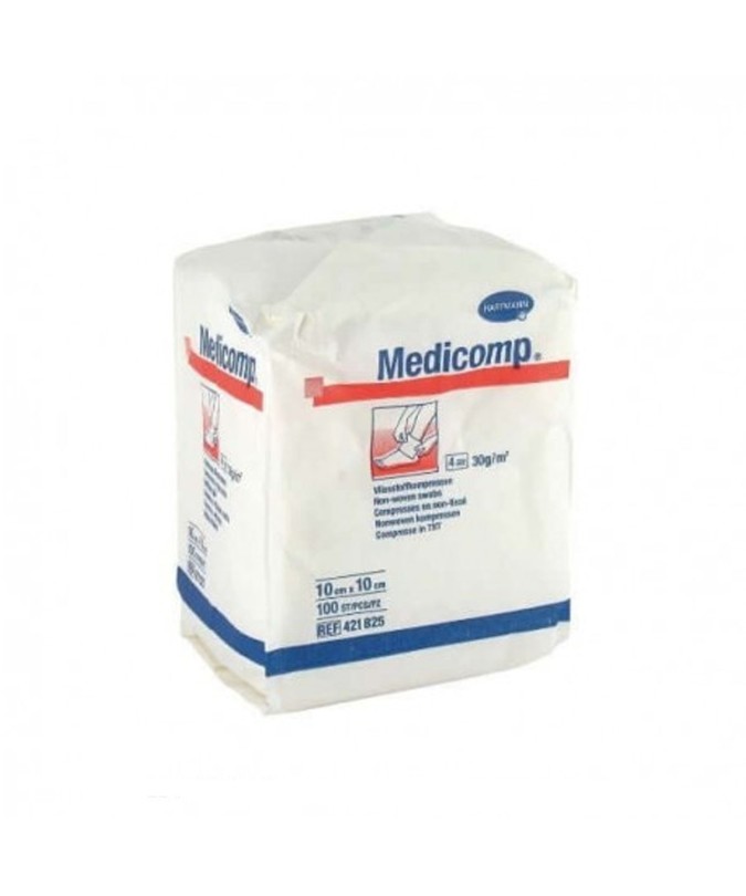 Gasas Medicomp 10 × 10 cm, 100 uds. | Hartmann